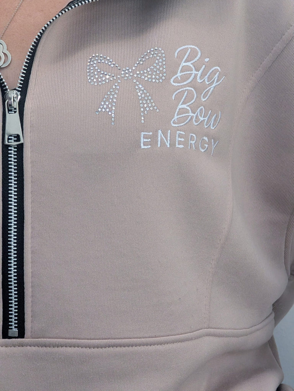 Big Bow Energy Rhinestone Tracksuit Set