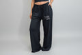 Big Bow Energy Rhinestone Halter Top & Wide-Leg Trouser Set