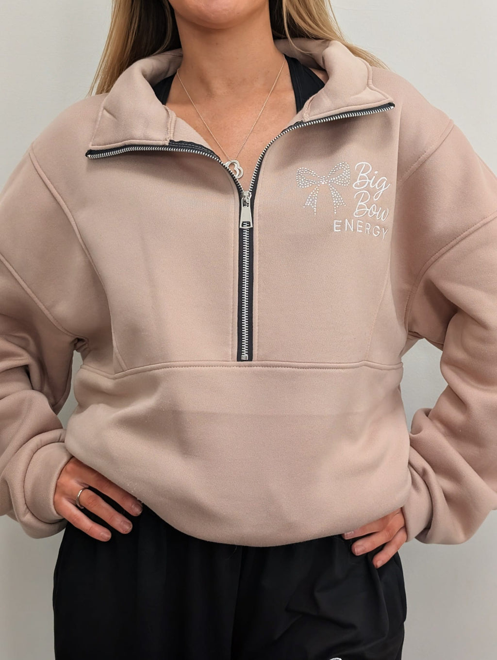 Big Bow Energy Rhinestone Tracksuit Set