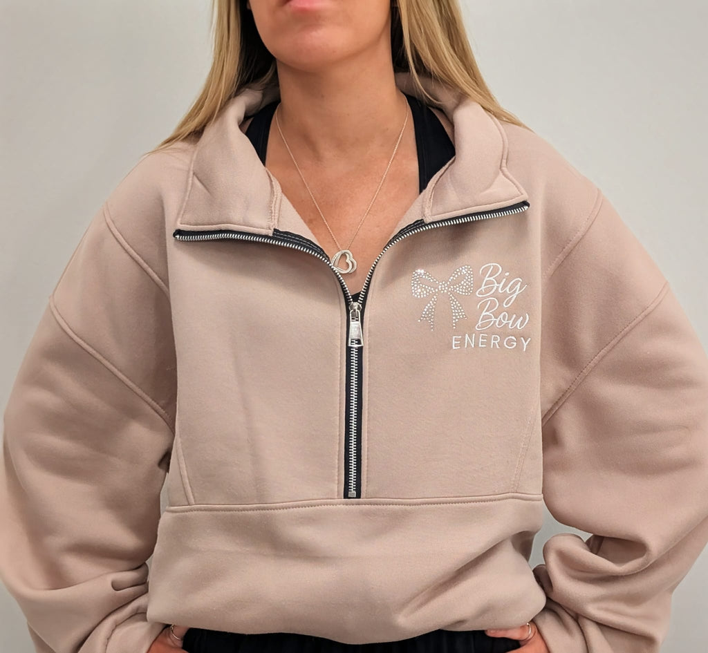 Big Bow Energy Rhinestone Tracksuit Set
