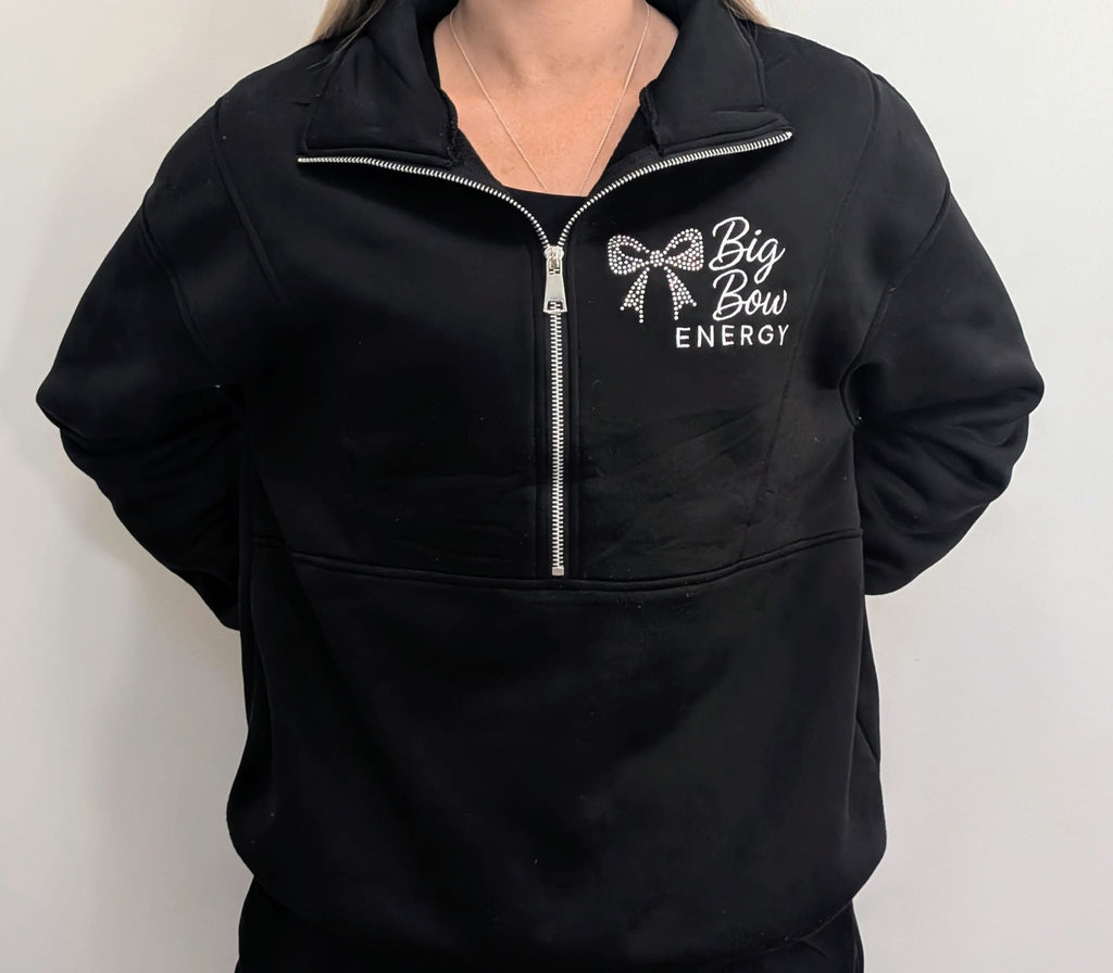 Big Bow Energy Rhinestone Tracksuit Set