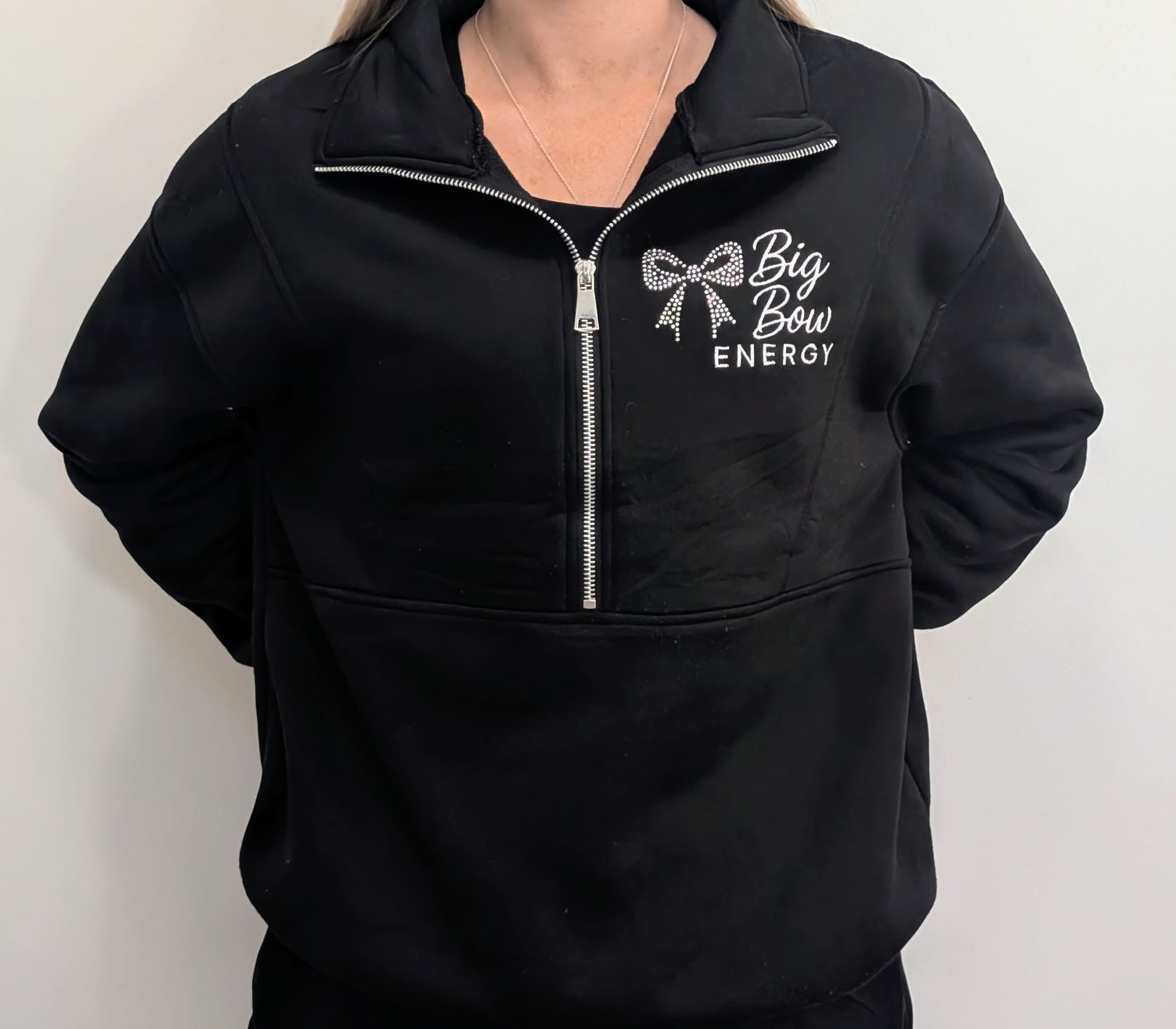 Big Bow Energy Rhinestone Tracksuit Set