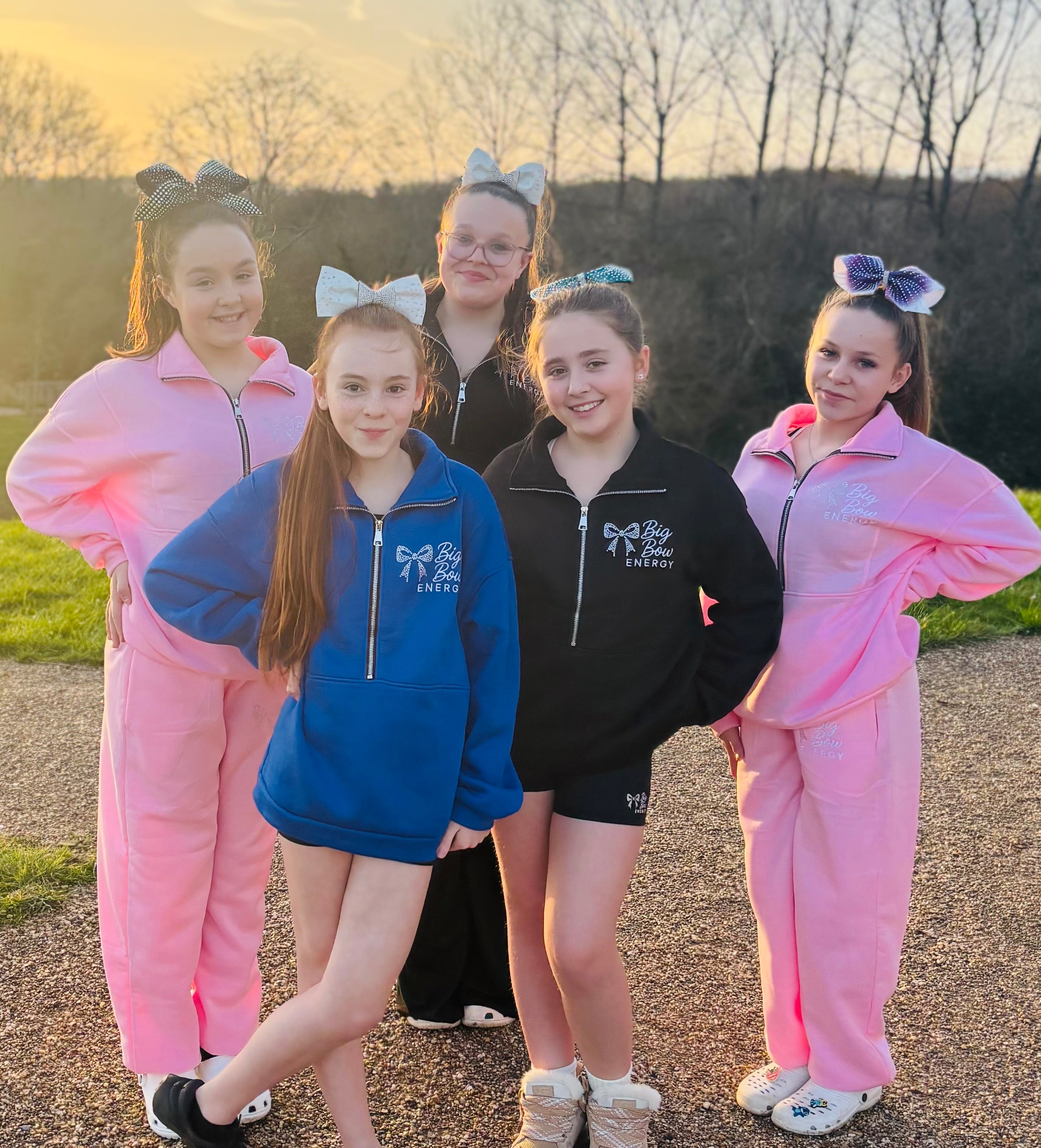 Big Bow Energy Rhinestone Tracksuit Set