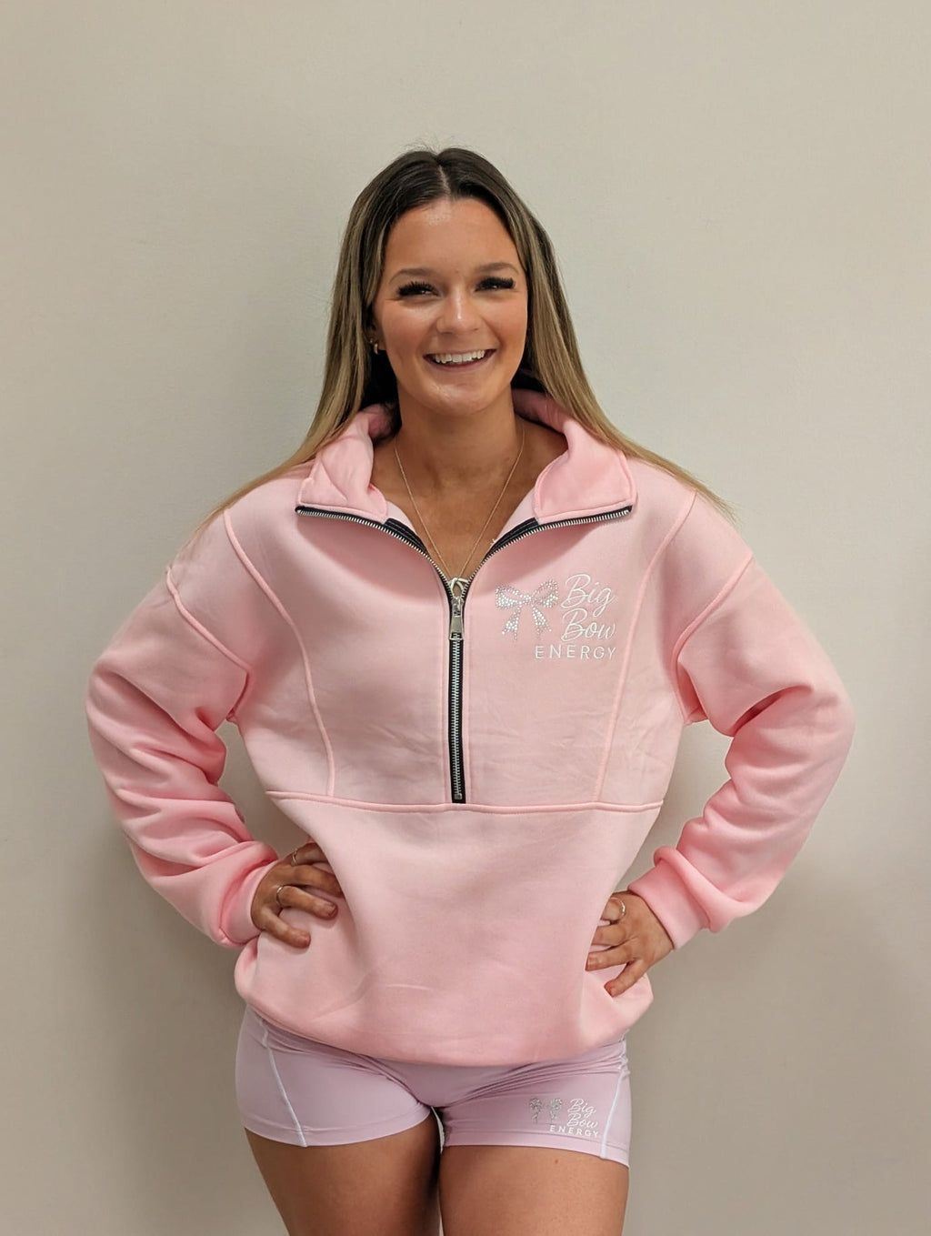 Big Bow Energy Rhinestone Tracksuit Set
